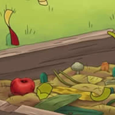 Pompon Ours, compost maison