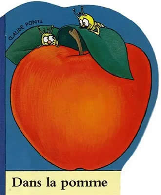 Livre de ver de terre : Dans la pomme